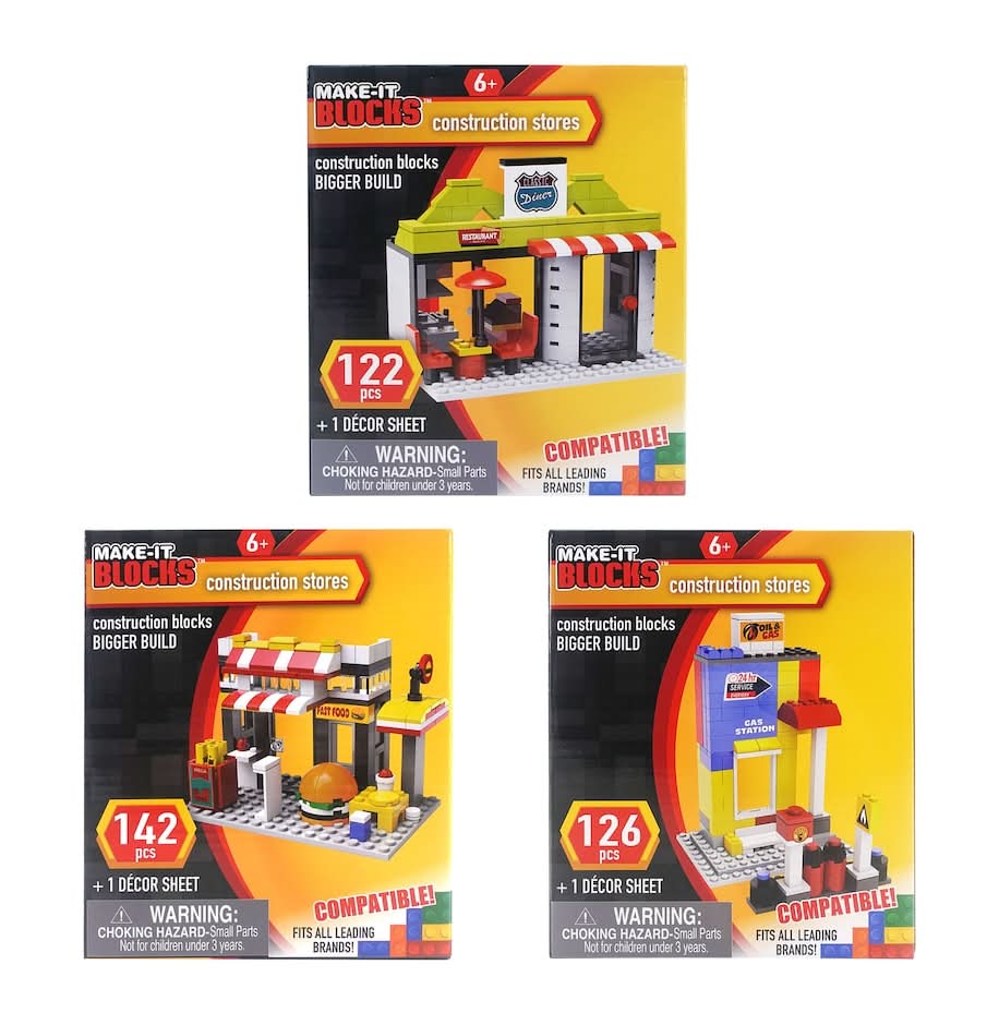 Make-It Blocks Construction Stores Assorted Toys 6+ Years