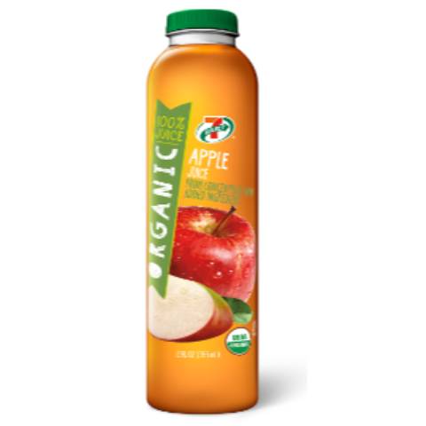 7-Select Organic Apple Juice 12oz