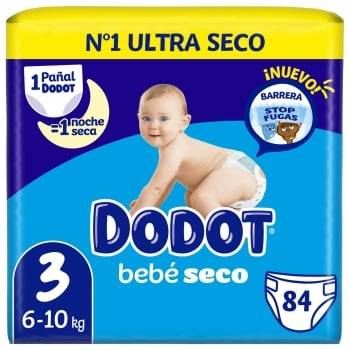 Pañales Dodot bebé-seco T3 (6-10 kg) 84 ud.