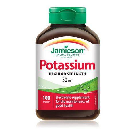 Jamieson potassium 50 mg (100 comprimés) - jamieson potassium tablets 50 mg (100 tablets)