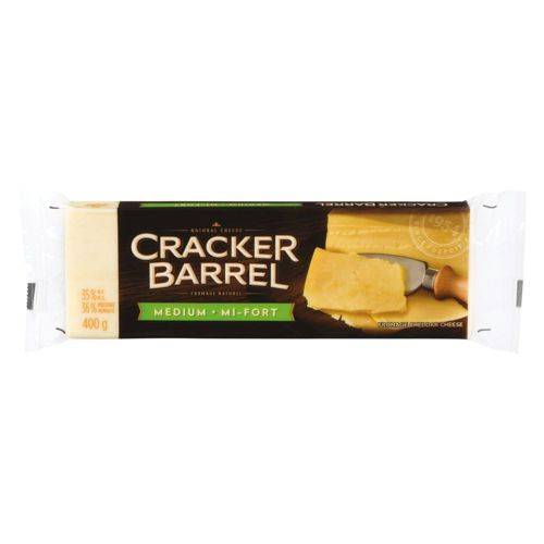 Cracker barrel cheddar blanc mi-fort - medium white cheddar cheese (400 g)
