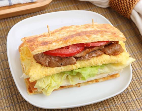 里肌蛋乳酪餅 Pork Loin Cheese Pancake with Egg
