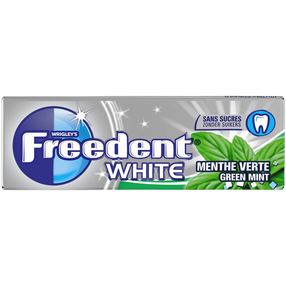 Freedent - White menthe verte étui de 10 dragées (14g)