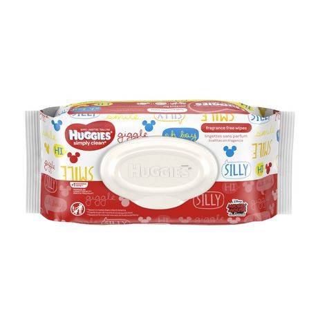 Huggies Simply Clean Fragrance-Free Wipes (64 units)