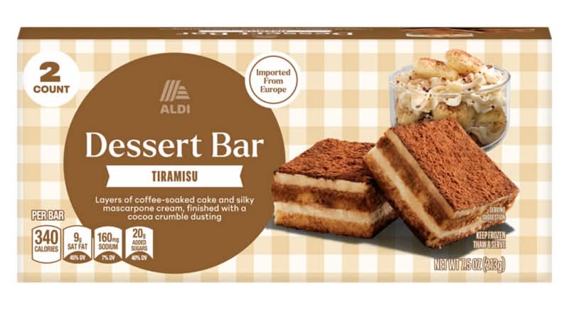 Aldi Dessert Bar, Tiramisu (7.5 oz, 2 ct)