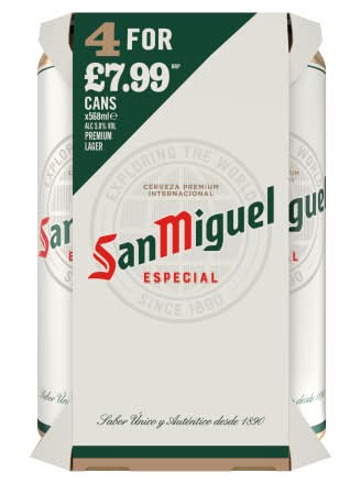 San Miguel Especial Premium Lager (4 x 568ml)