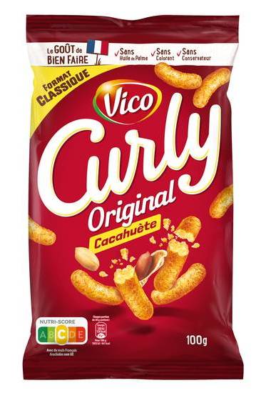 Vico curly biscuits apéritifs cacahuète