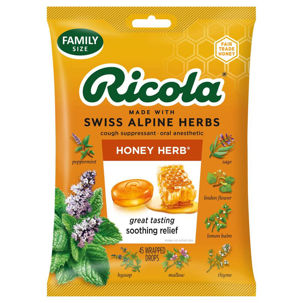 Ricola Honey-Herb Cough Suppressant (45 ct)