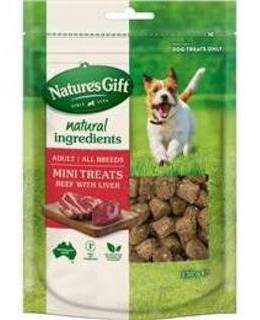 Natures Gift Beef Liver Mini Dog Treats 130g