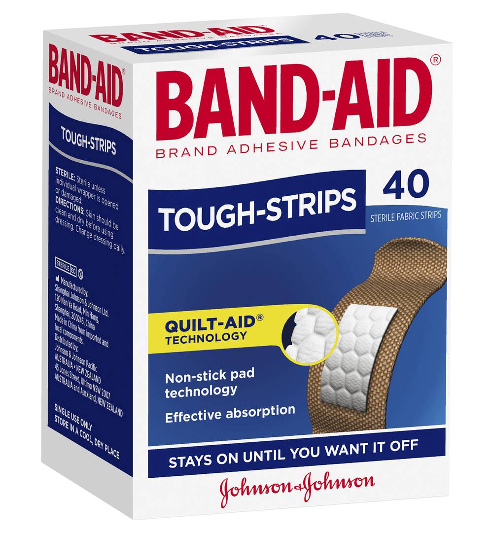 Band-Aid Tough Strips Adhesive Bandages (40 pack)