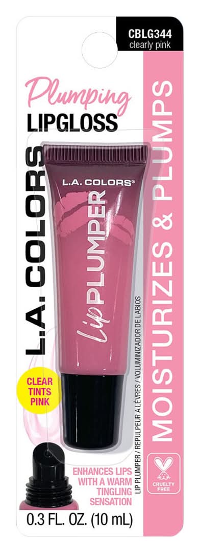 L.A. Colors Plumping Lip Gloss, Clearly Pink (0.3 fl oz)