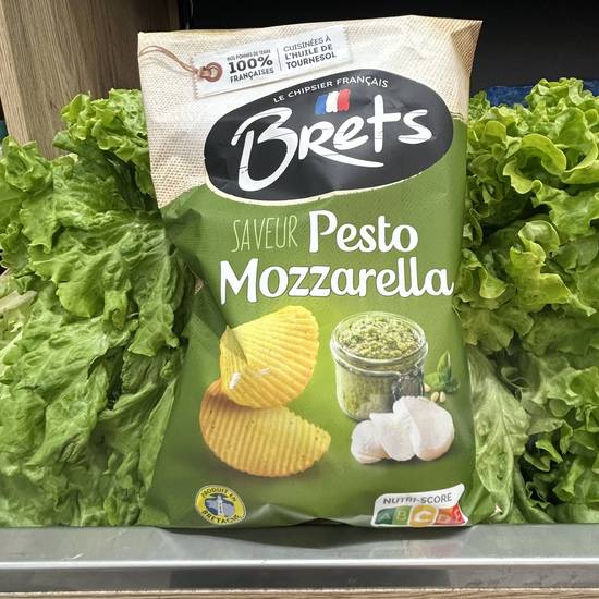 Bret's - Chips Pesto & Mozzarella (125g) commandez en ligne avec