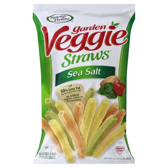 Sensible Portions Garden Veggie Straws Sea Salt Vegetable Snacks (16 oz)