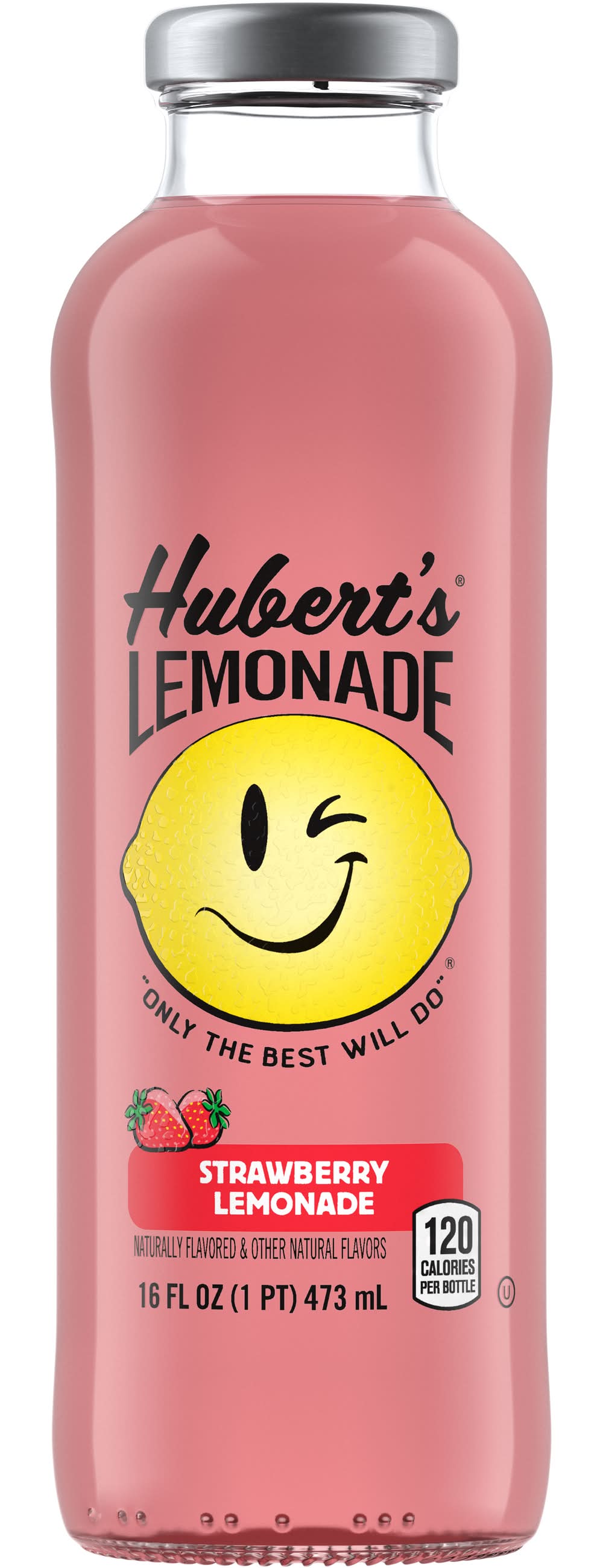 Hubert's Lemonade Lemonade, Strawberry (16 fl oz)