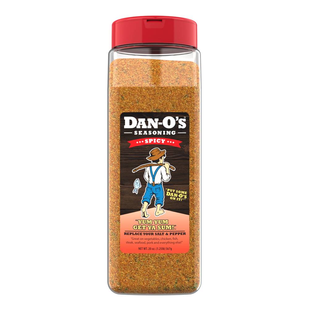 Dan-O's Seasoning Spicy Seasoning Blend - All Natural, No Sugar, Zero Calories - 20 oz | DS20-1PK