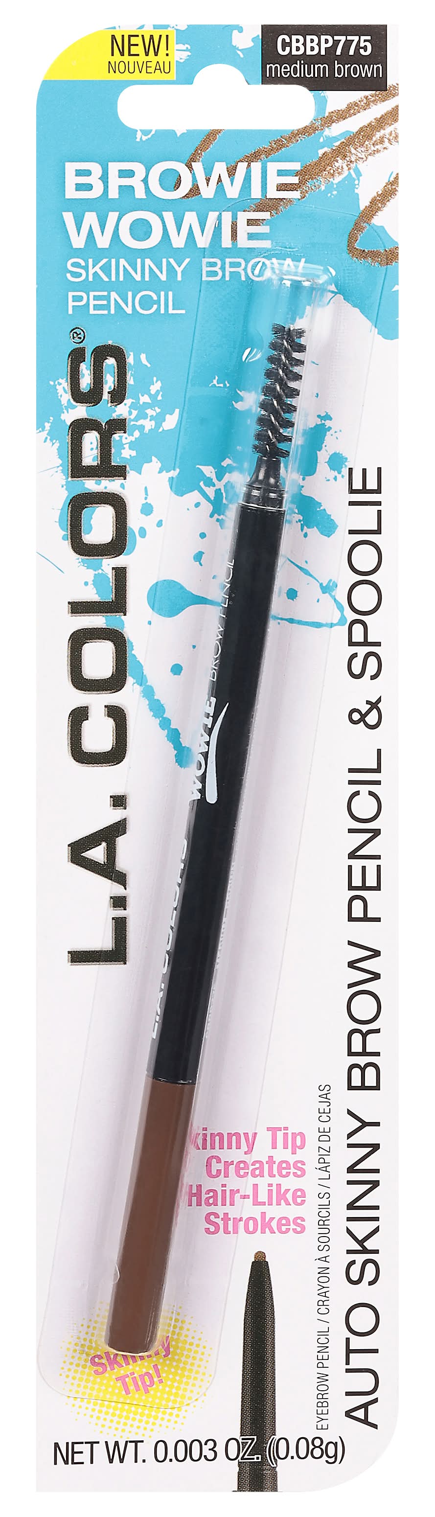 L.A. Colors Eyebrow Pencil, M, Brown (0.03 oz)