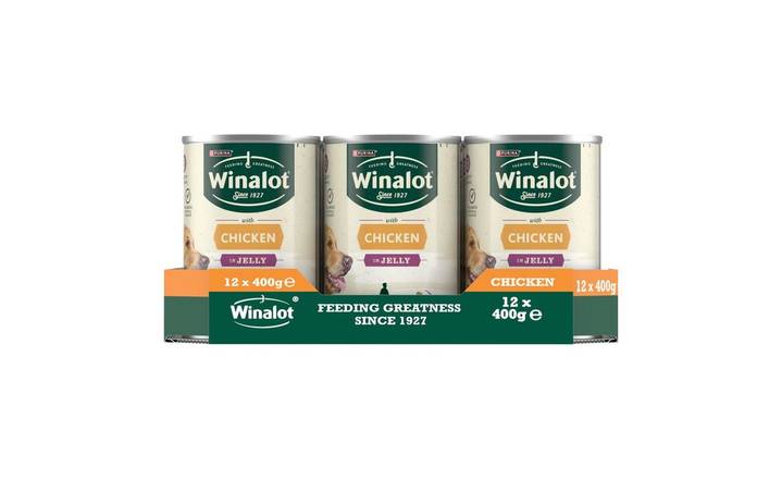 Winalot Classics Wet Dog Food Chicken 12 x 400g (405616)