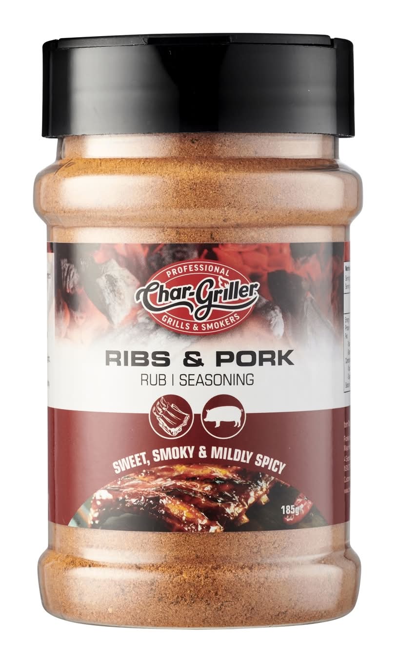 Char-Griller BBQ Rub - Ribs & Pork 185g
