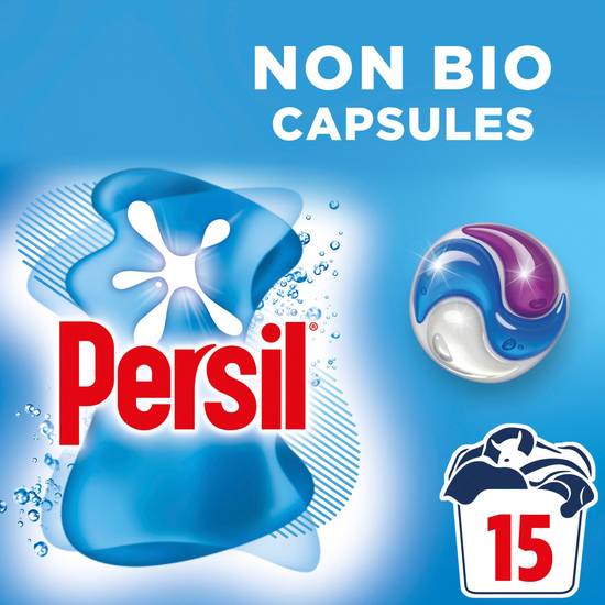 SAVE £3.10 Persil Non Bio 3 in 1 Sensitive Laundry Detergent Washing Capsules 405g 15 Washes