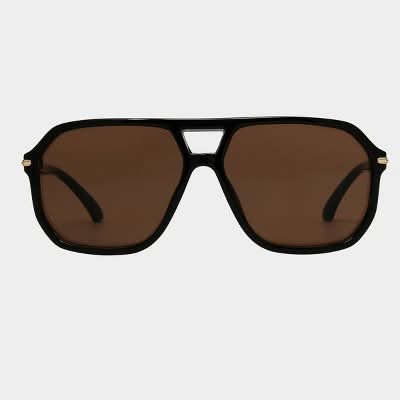 Universal Thread Plastic Aviator Sunglasses, Women, Black