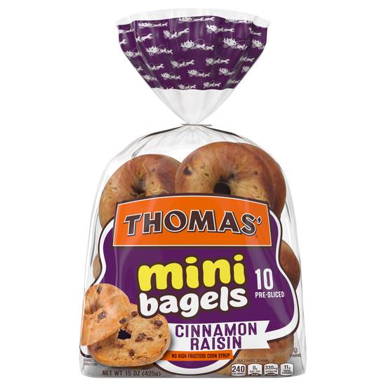 Thomas' Mini Bagel Cinnamon Raisin (10 ct)