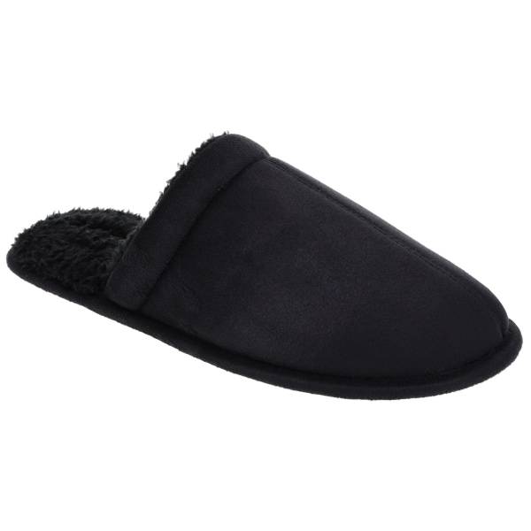 Falls Creek Men's Scuff Slippers (extra large/black)