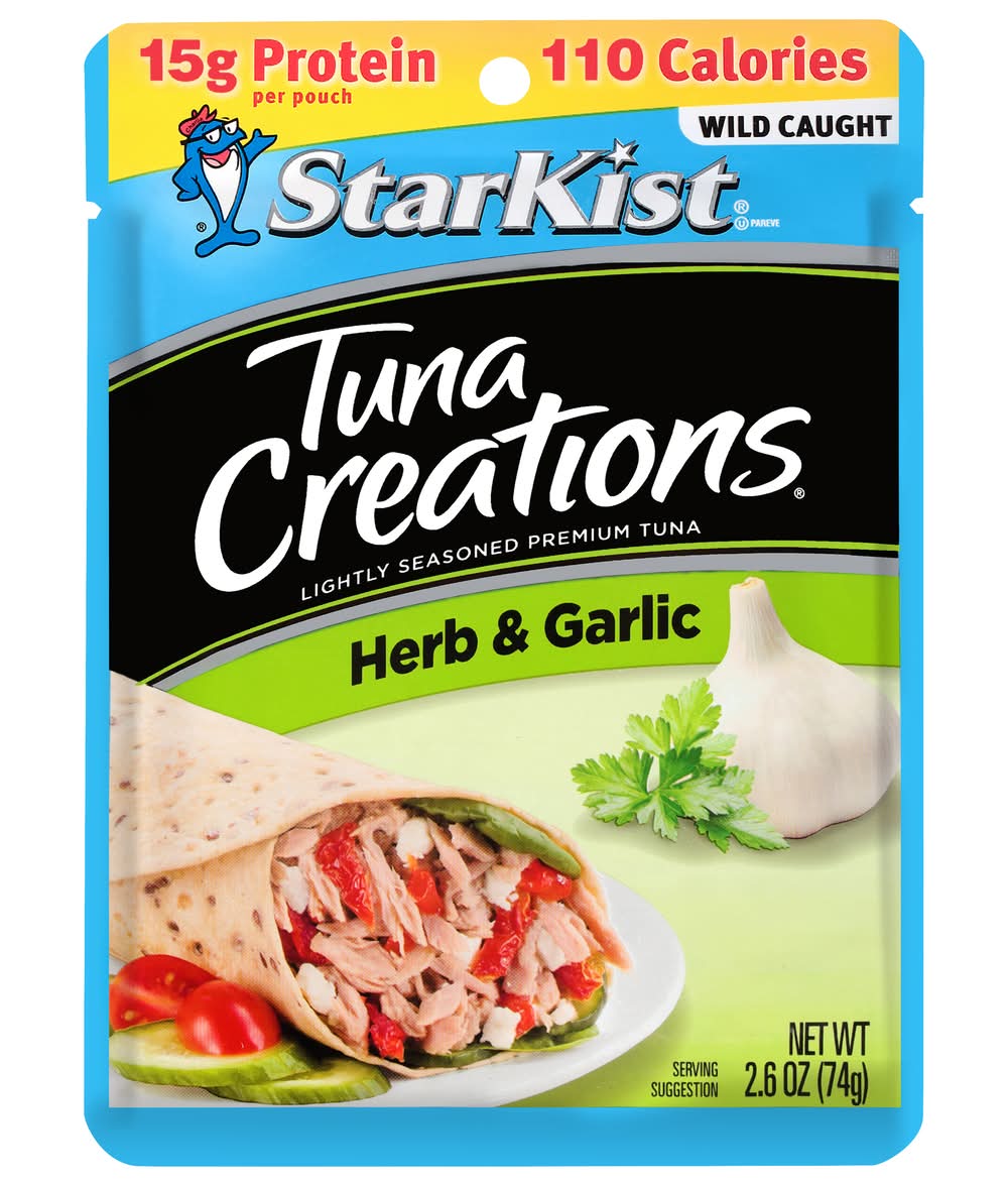 StarKist Wild Caught Tuna Creations, Herb & Garlic (2.6 oz)