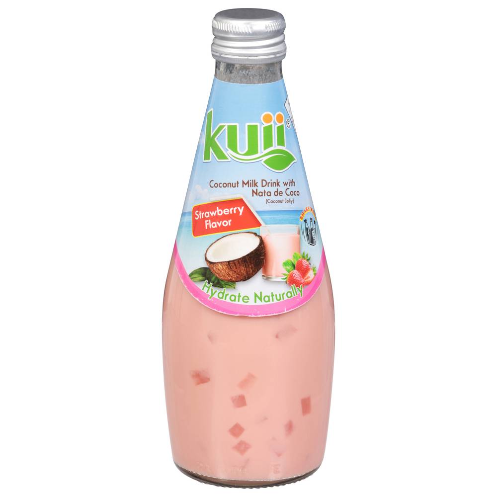 Kuii Strawberry Coconut Milk Drink With Nata (9.8 fl oz)