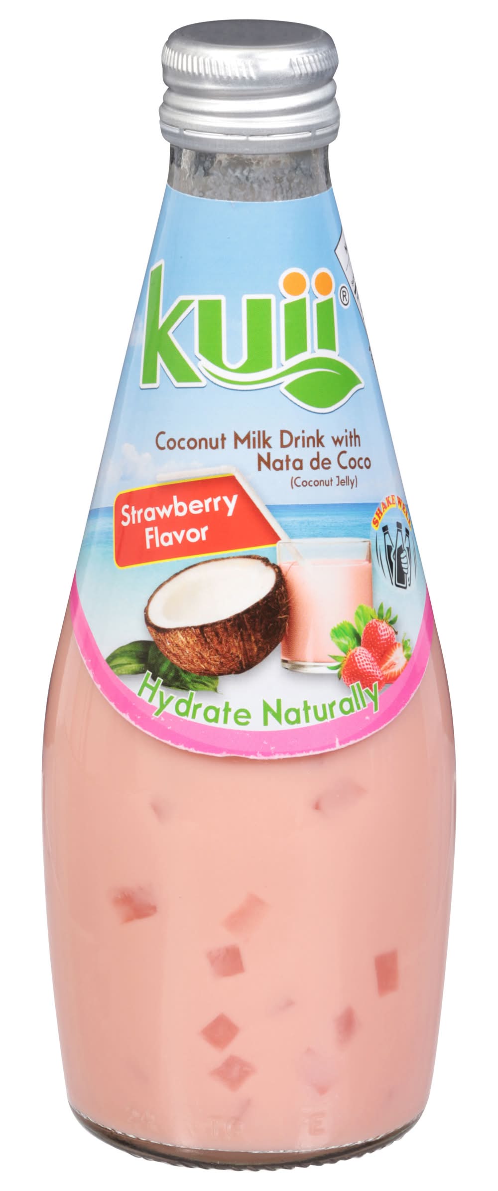 Kuii Strawberry Coconut Milk Drink With Nata (9.8 fl oz)