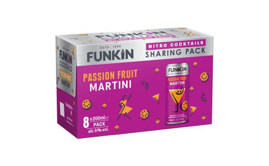 Funkin Nitro Cocktails Passion Fruit Martini Sharing Pack 8 x 200ml