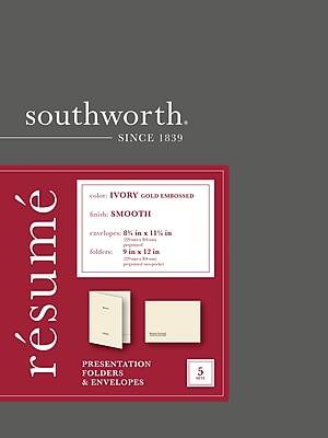 Southworth Resume Folders & Envelopes (5 ct)