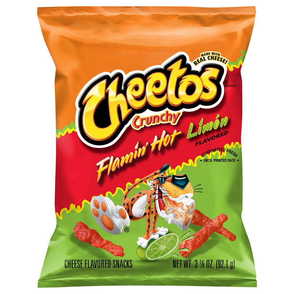 Cheetos Crunchy Snacks (flamin' hot-limon-cheese)