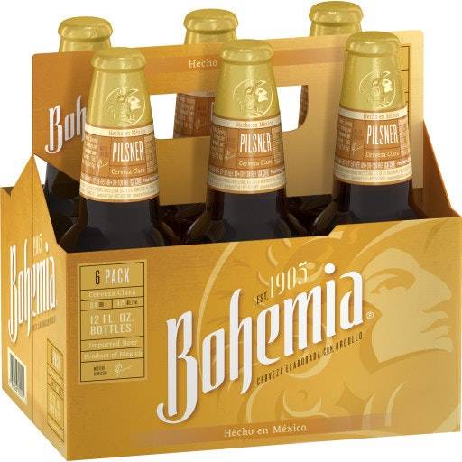 Bohemia Cervecera Clars Pilsner Beer (6 pack, 12 fl oz)