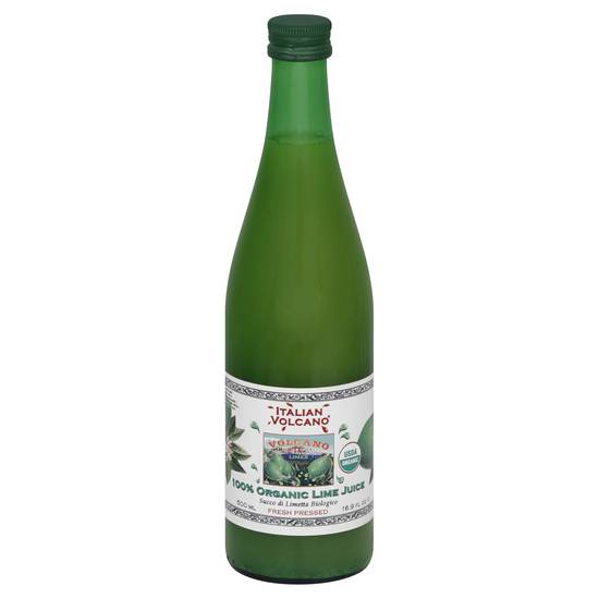 Italian Volcano 100% Organic Lime Juice Fresh Pressed (16.9 fl oz)