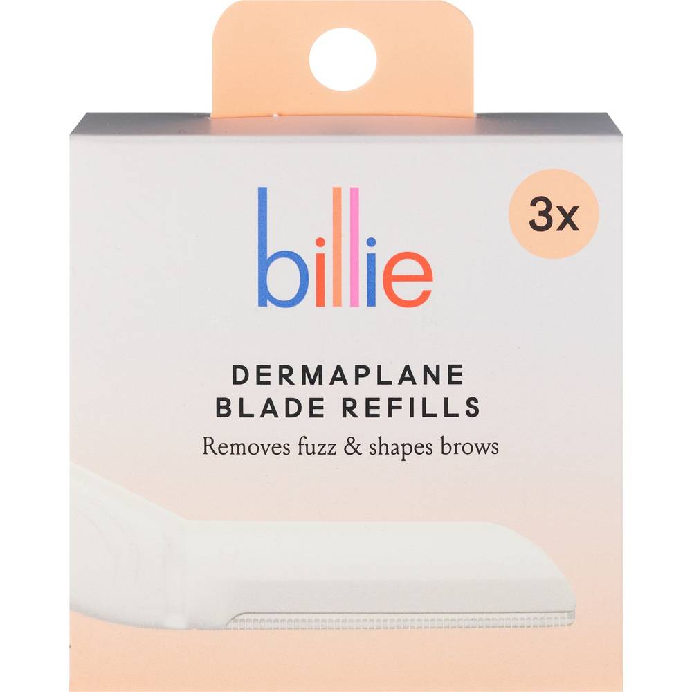 Billie Dermaplane Blade Refills, 3 Ct