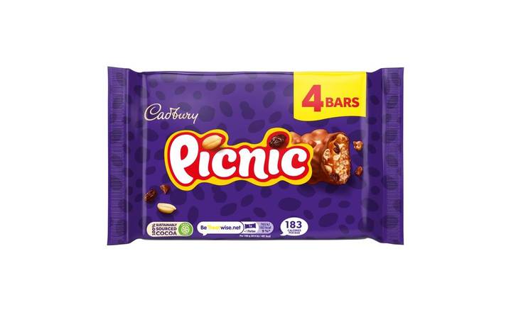 Cadbury Picnic Chocolate Bar 4 Pack 152g (403542)