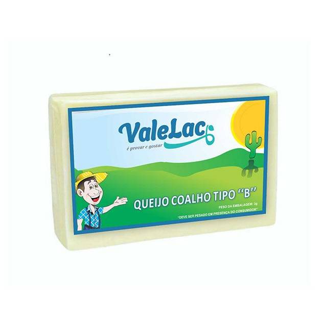ValeLac Queijo coalho tipo "B" (embalagem: 1,021 kg aprox)