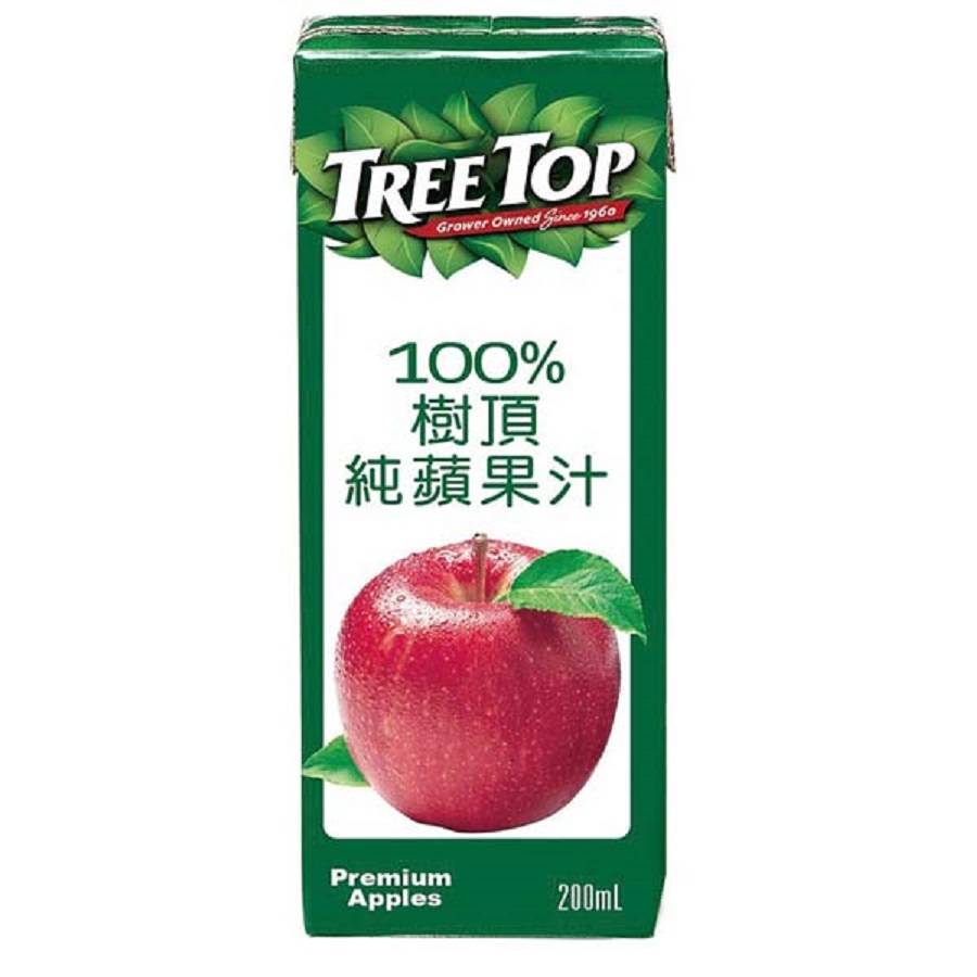 樹頂100%純蘋果汁-200ml <200ml毫升 x 1 x 6Bottle瓶>