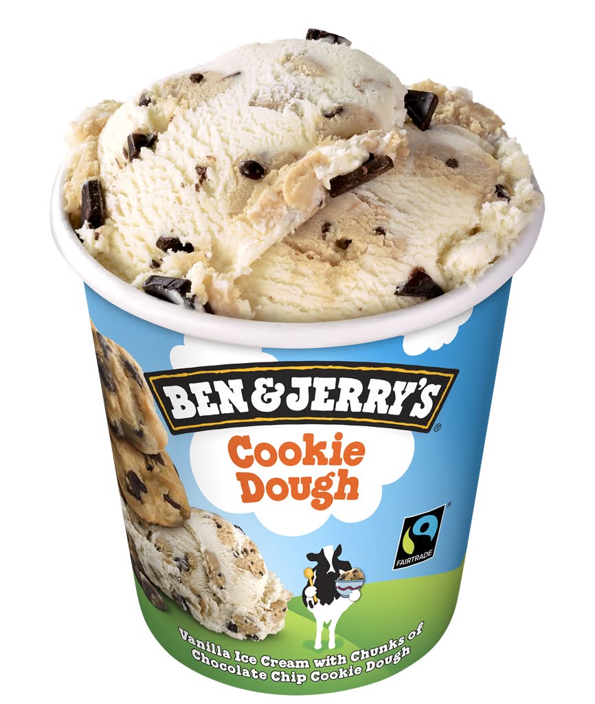 Ben&Jerry - Gelado cookie dough, de 465 ml