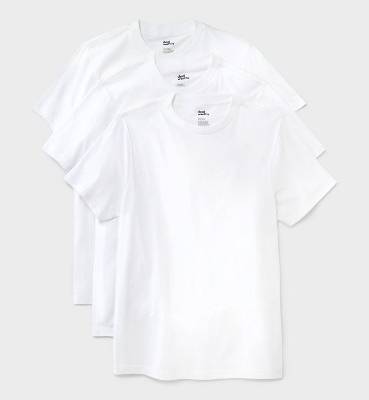 Men's Crewneck T-Shirt 3pk - Dealworthy™ White L