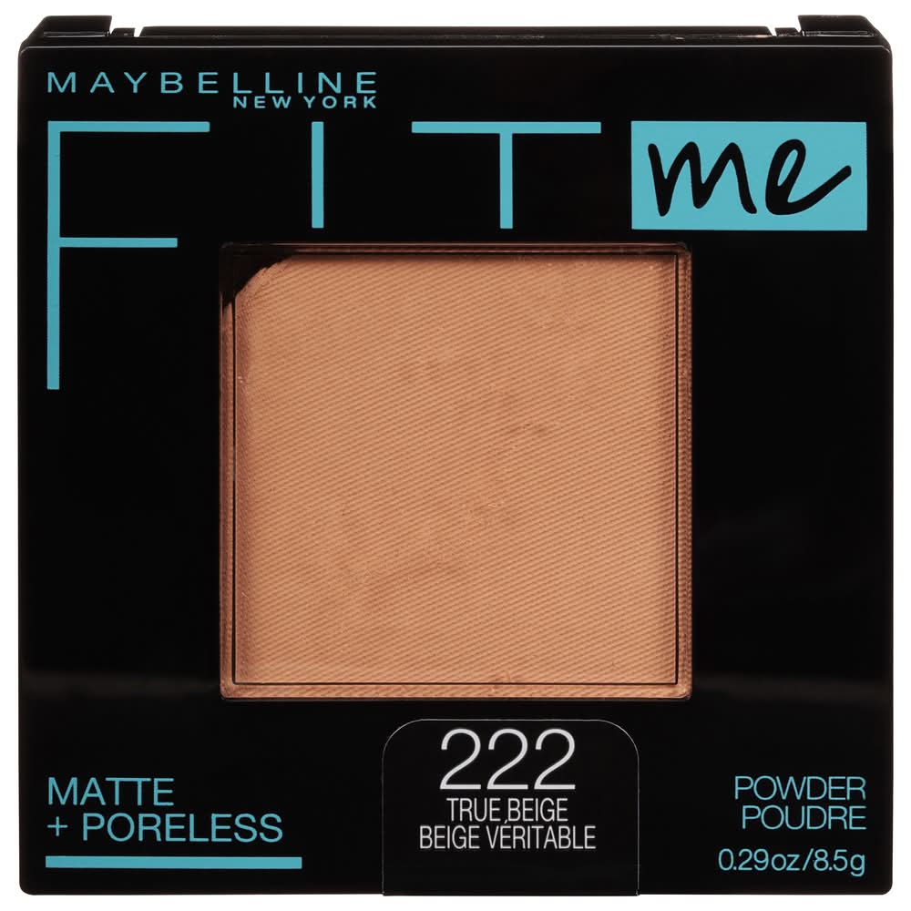 Maybelline 222 True Beige Fit Me! Matte + Poreless Powder (0.3 oz)