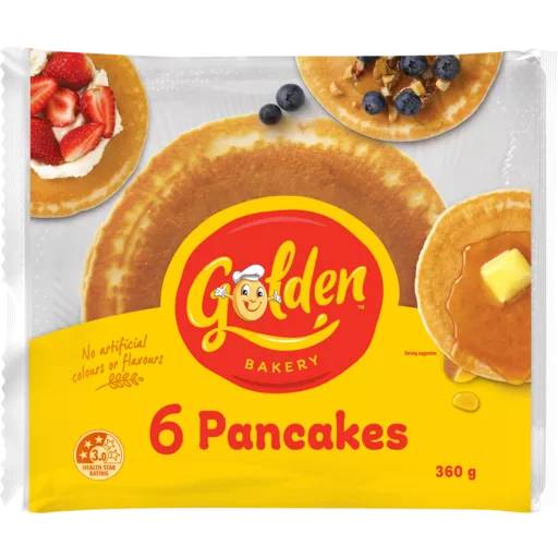 Golden Pancakes 360Gm (6 Pack)