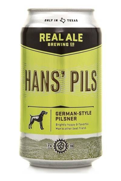 Real Ale Hans Pils German Beer (12 pack, 12 fl oz)