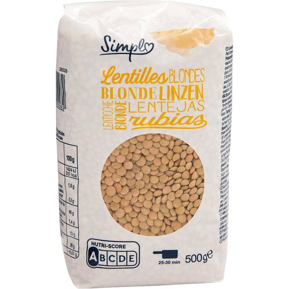 Simpl - Lentilles blondes (500g)