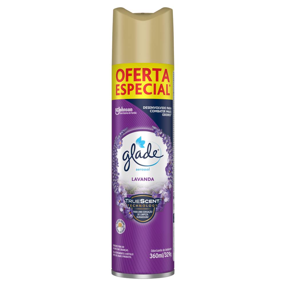 Glade · Desodorizador aerosol lavanda (360 ml)