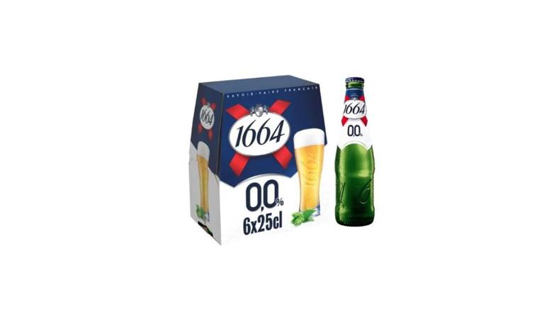 1664 Bière blonde aromatisée sans alcool 0.00 Les 6 bouteilles de 25cl