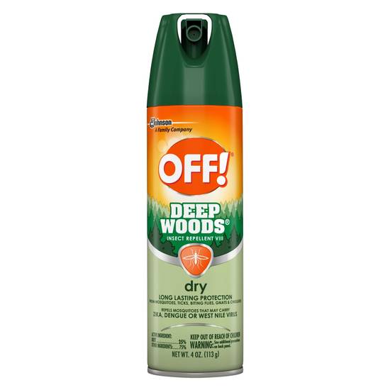 OFF! Deep Woods Insect Repellent VIII Dry, 4 oz