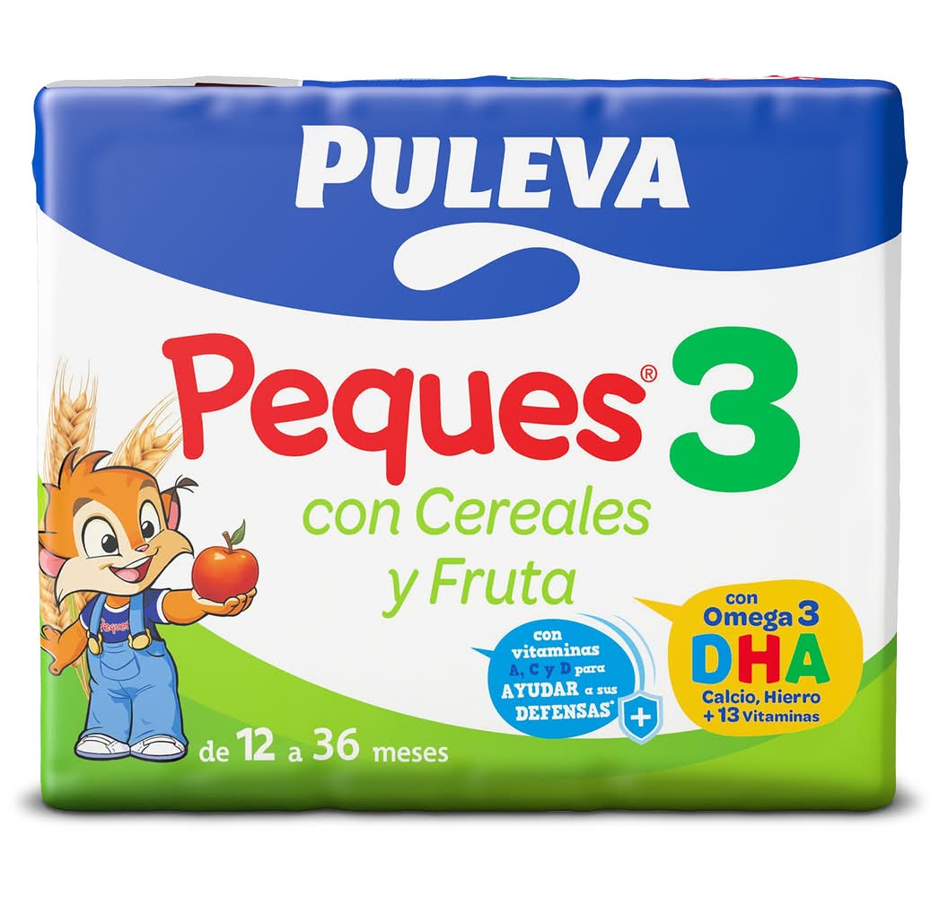 Leche Infantil Multifrutas Peques 3 Puleva Brik 3 X 200 Ml