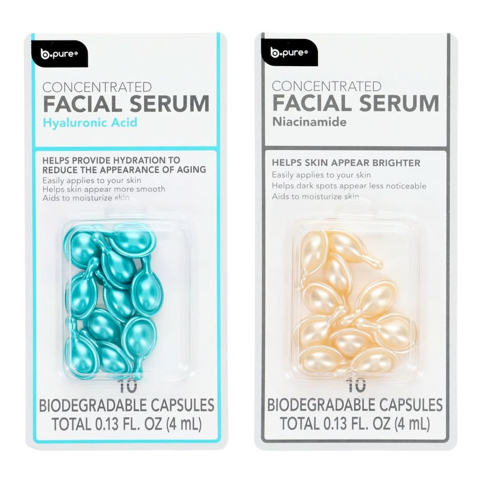B.pure Concentrated Moisturizing Facial Serum Biodegradable Capsules (2 x 10 ct)