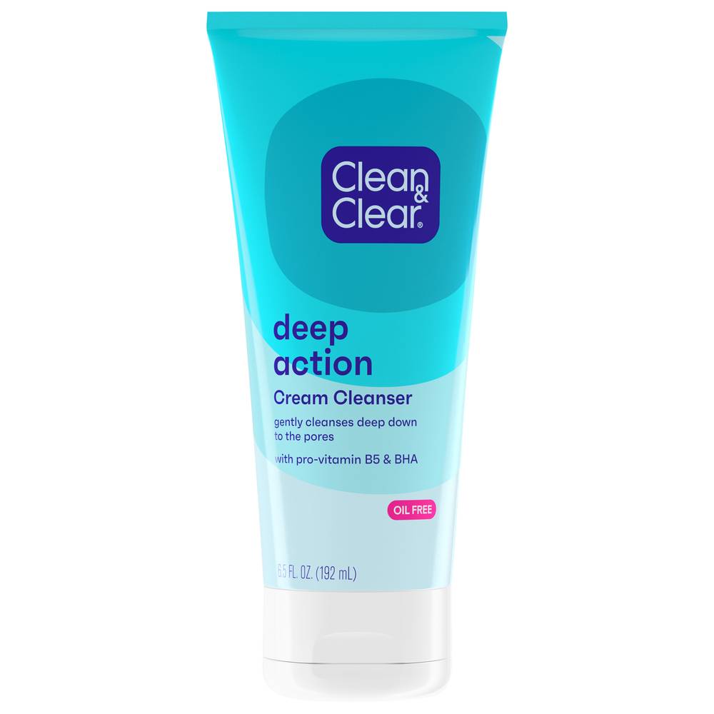 Clean & Clear Oil-Free Deep Action Cream Cleanser (6.5 oz)